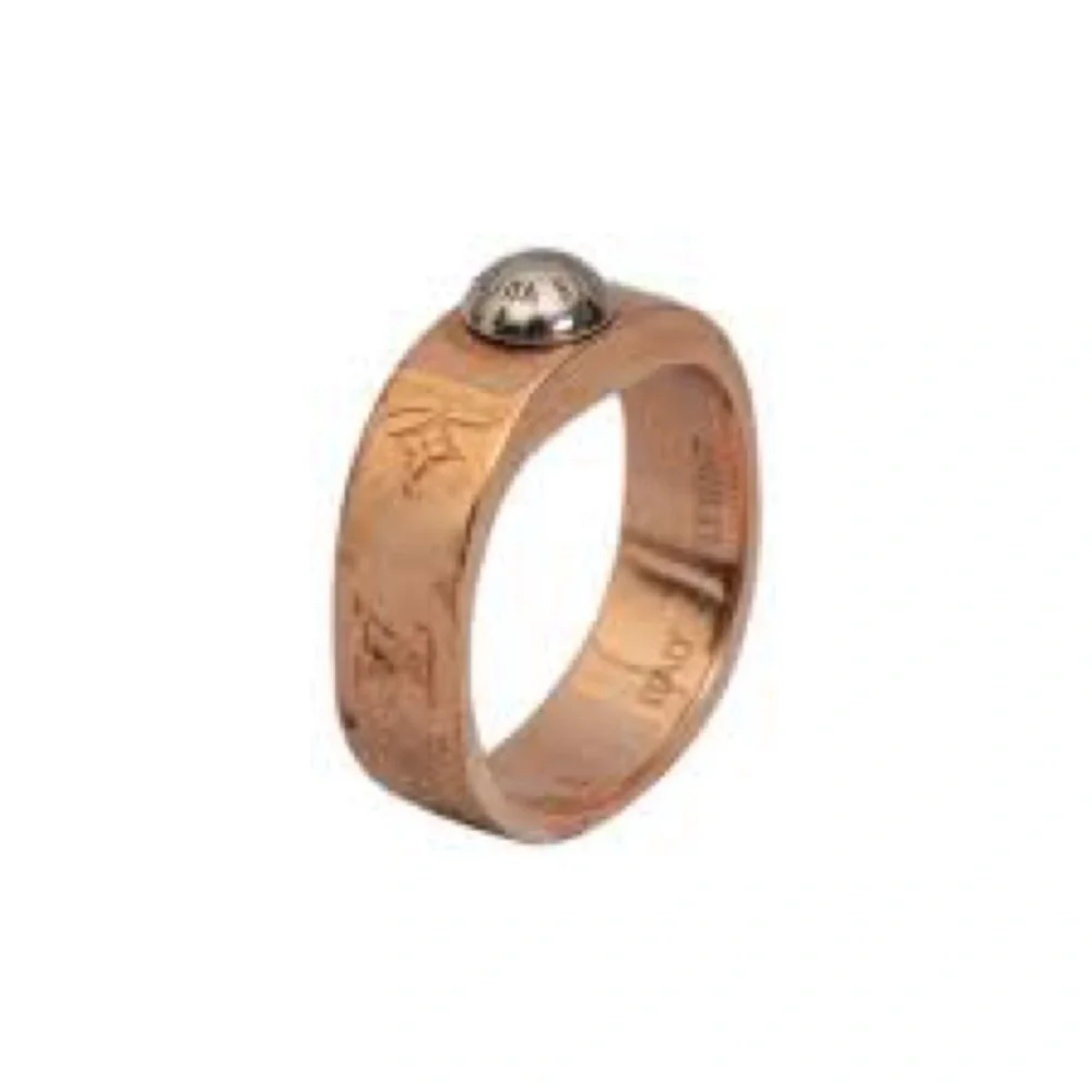 Louis Vuitton Rose  Gold Nanogram Ring Sz 6.5